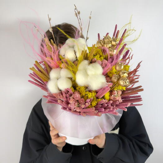 Композиция из сухоцветов (10) «Карфаген» от XOFLOWERS