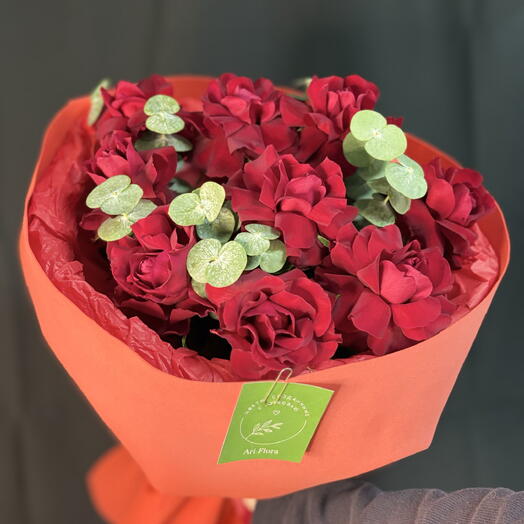 Букет из 9 французских роз🌹