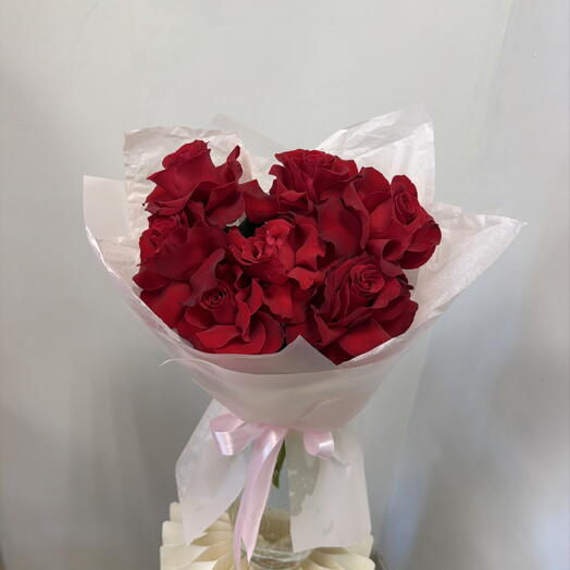 Букет с красными розами 💋🌹
