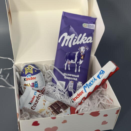 Мини-бокс «Сладкий комплимент» Milka   Kinder