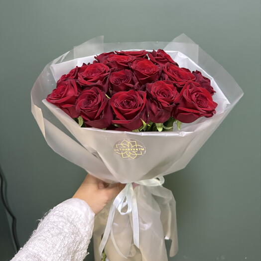🌹Букет🌹 из 15 роз в оттенке Рэд Наоми