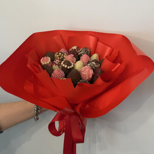 Букет из клубники в шоколаде Barry callebaut