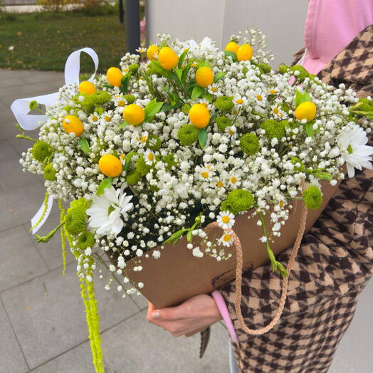 большая💛корзинка лимонная