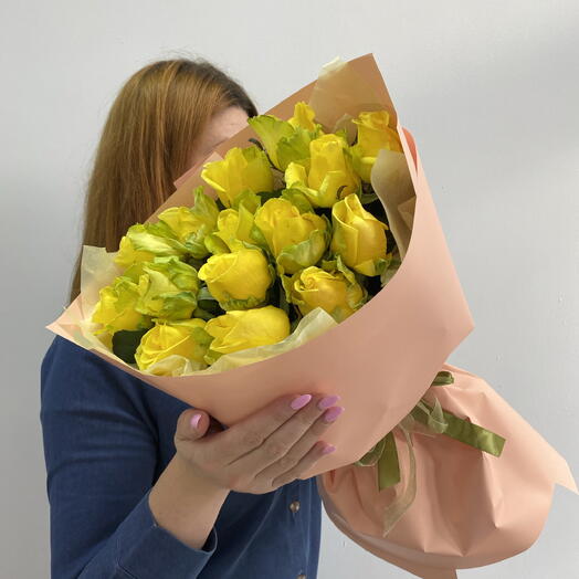 Букет жёлтых роз