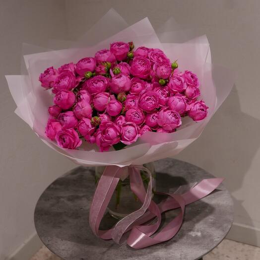 Bouquet of 19 Misty Bubbles Roses