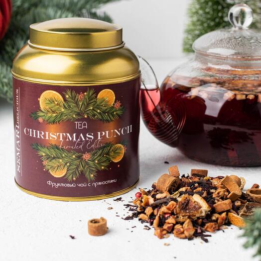 Рождественский фруктовый чай Christmas Punch в железной баночке Semari Delicious