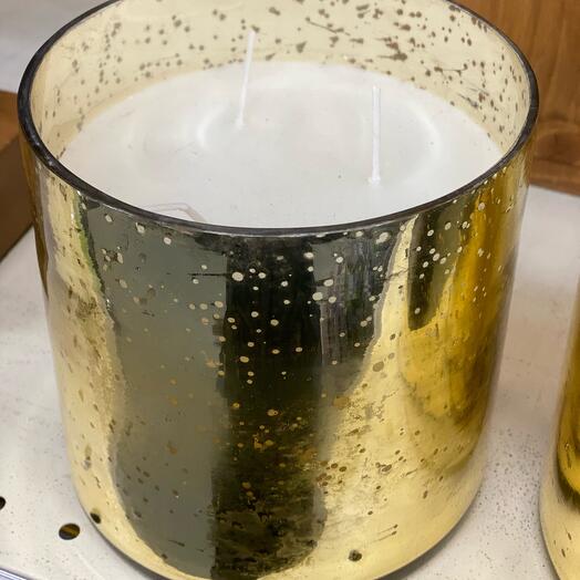 A huge aroma candle