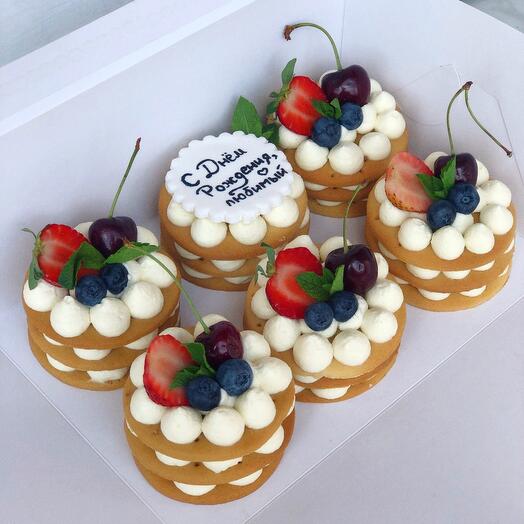 Honey cupcakes 6 pcs