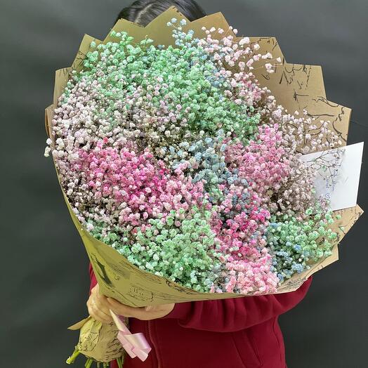 Enorme ramo de gypsophila iridiscente 🌈 😻