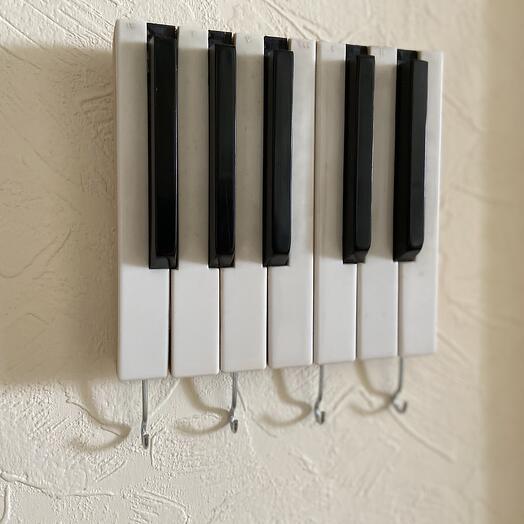 Clavícula de las teclas de un viejo piano
