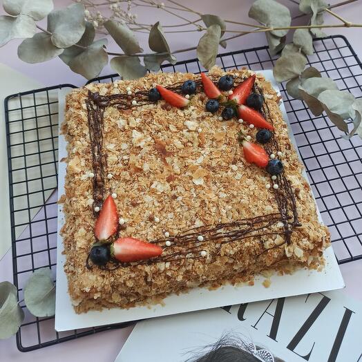 Pastel "Napoleón" para el té o como regalo