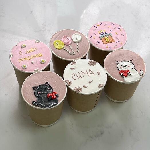 Pastel en un vaso " Cake to go