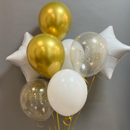 Шары Белое Золото