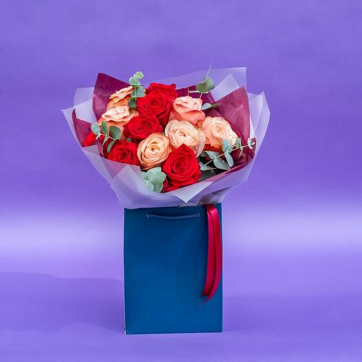 Red Velvet (25 Premium Roses, 12 roses pictured)