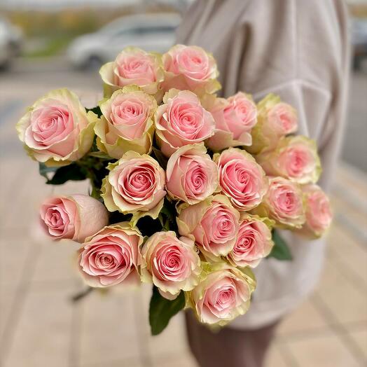 Ramo de 15 rosas ecuatorianas Frutteto premium 50-60 cm