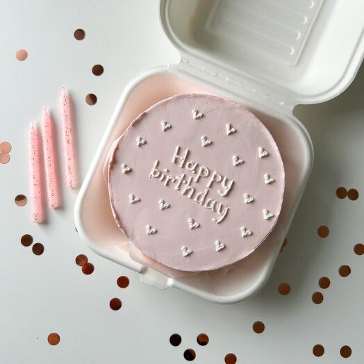 Бенто торт в подарок на день рождения «Happy birthday»