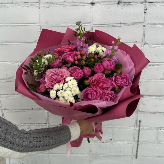 Букет с пионовидными розами 🌸️