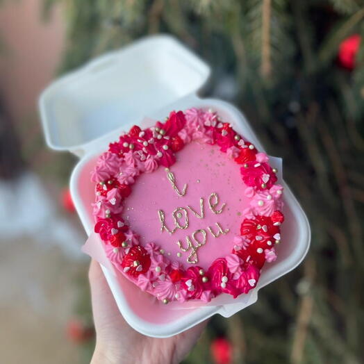 Бенто торт «I love you