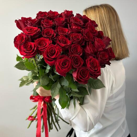 Монобукет 35 роз