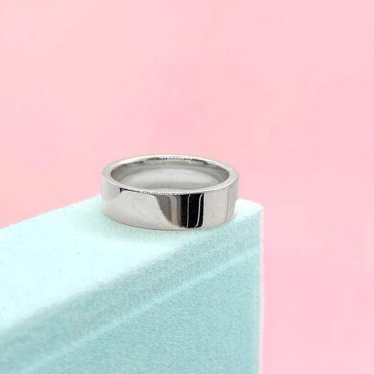 Кольцо с индивидуальной гравировкой Silver