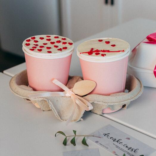 Cake to go , торт в стакане, можно сделать в любом дизайне