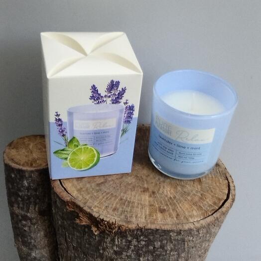 Аромасвеча (lavender/lime/mint)