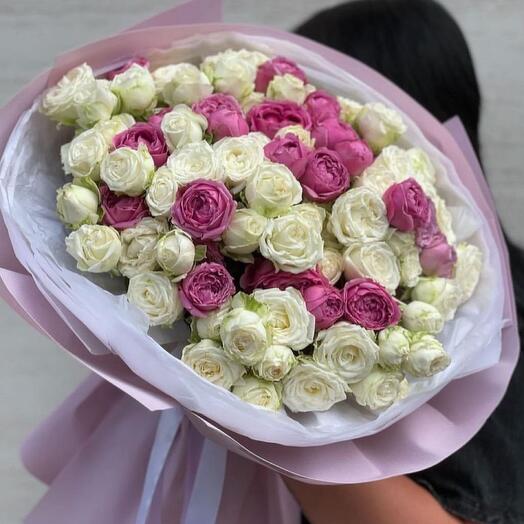 Шикарные кустовые розы