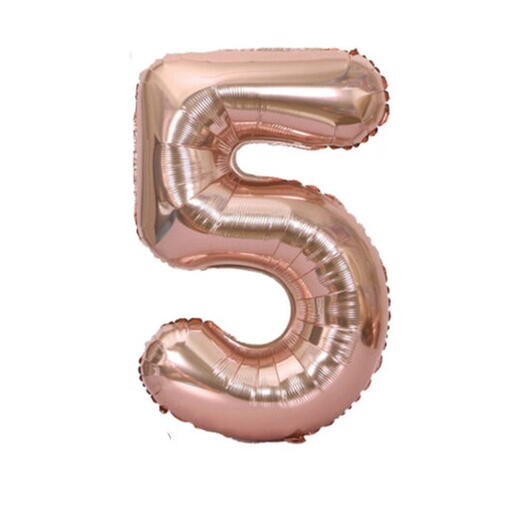 Large 60 cm Balloon Number 5