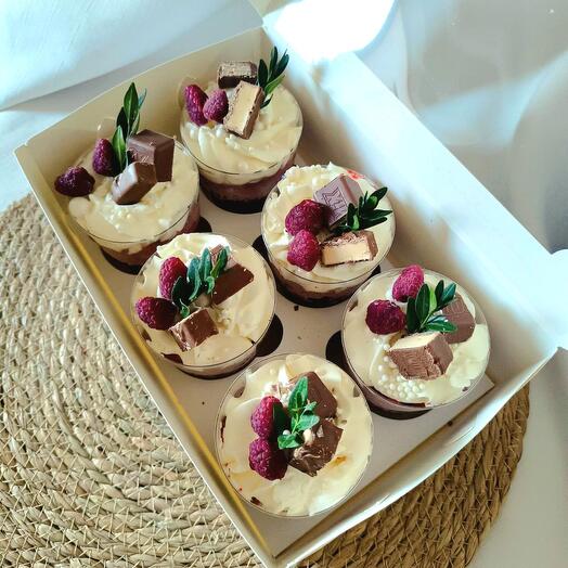 Набор Красный бархат, 6 трайфлов