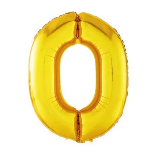 Шар фольга золото 0