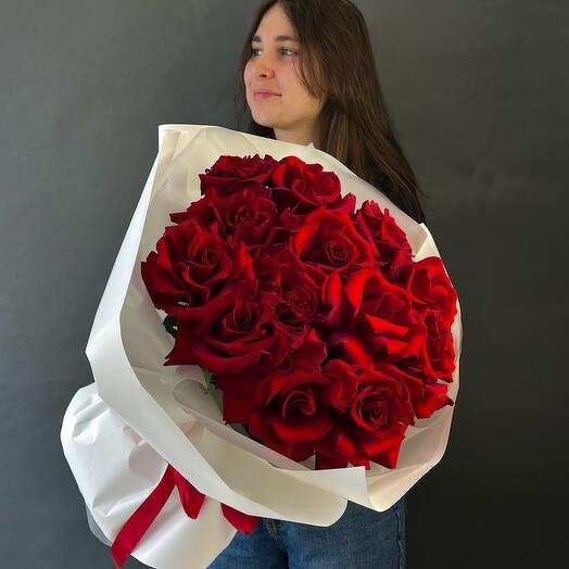 Букет «БАРХАТ» 13французских роз