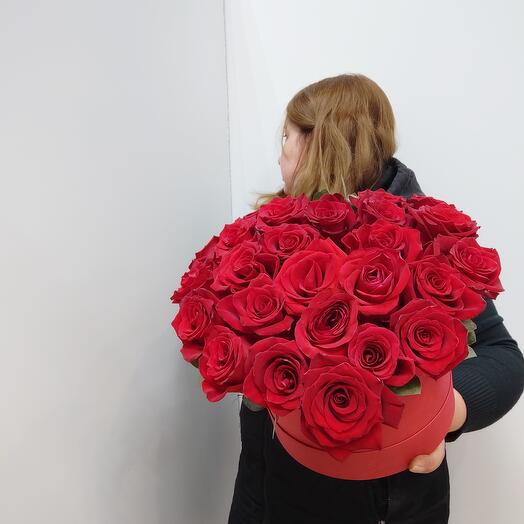 Сердце из 25 роз эквадор