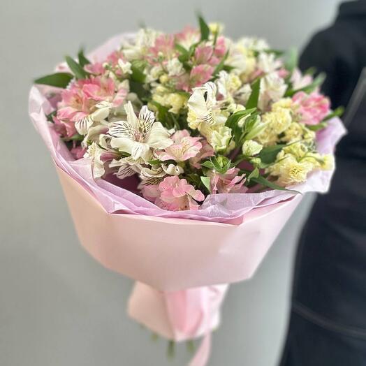 💐Монобукет из альстромерии/Цветы Уфа/Доставка цветов Уфа/Цветы в Уфе