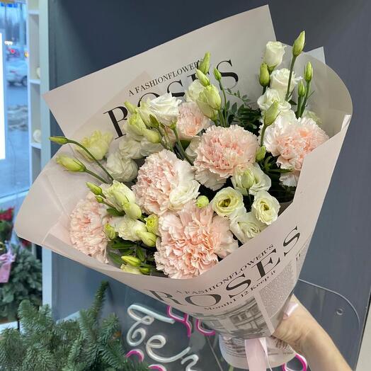 Букетик из диантусов и эустомы️😍
