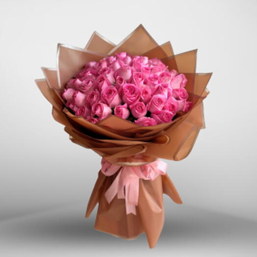 51 pink Valentine Bouquet