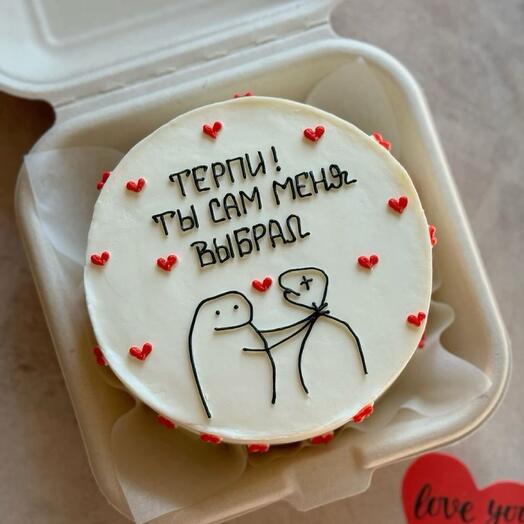 Бенто торт про любовь 😻