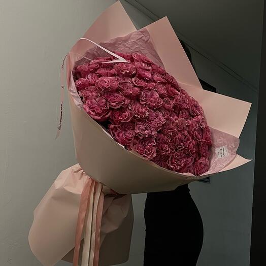 Букет «Кружевной» из пионовидных роз 💞