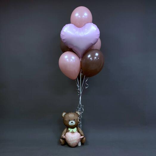 Сет 158 с мишкой и сердцем