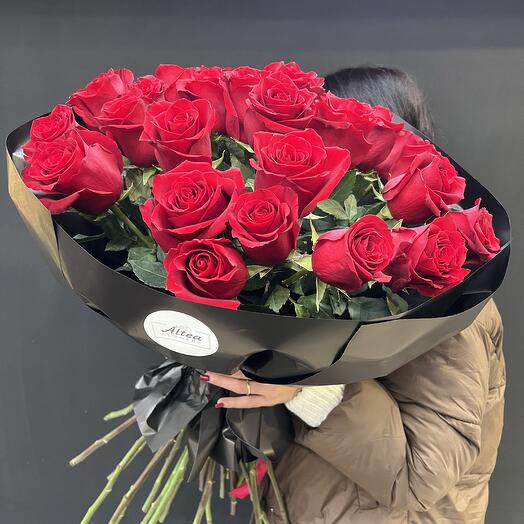 30 red roses bouquet