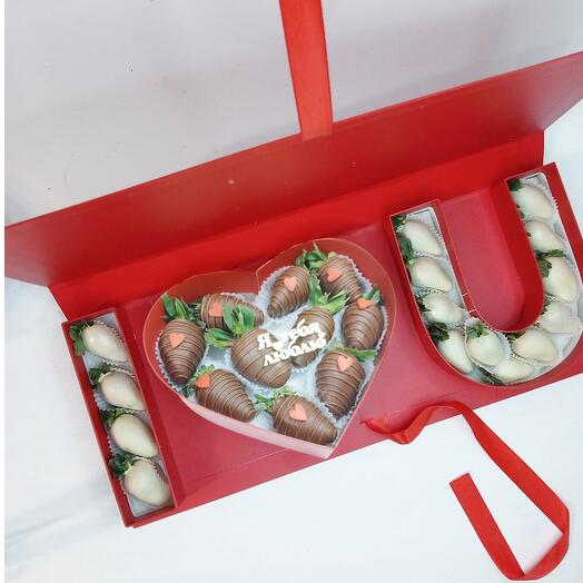 Клубника в шоколаде  l love you