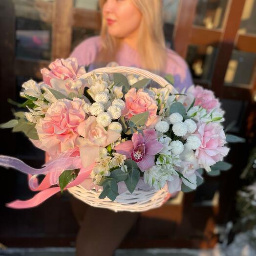 🌸Ароматная большая корзина цветов