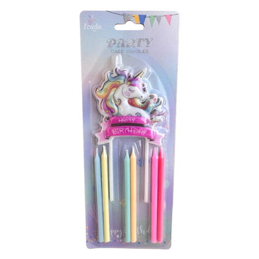 Свечи для торта ЕДИНОРОГ 7 шт. Cake candles UNICORN 7 pcs