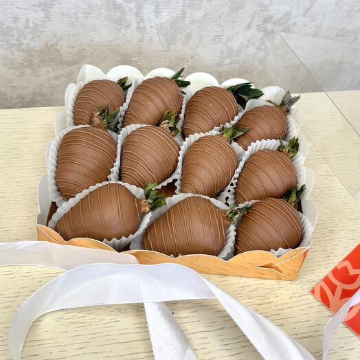 Клубника в молочном шоколаде Классика,Тренд вкуснее бенто торта 🎁