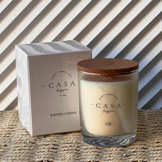 Candle in glass Silk 200ml