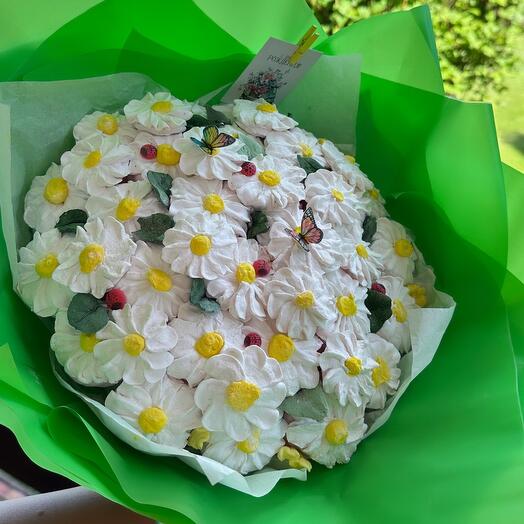 Летний букет из зефирных РОМАШЕК! На День рождения, Юбилей, Свадьбу, Маме, Любимой