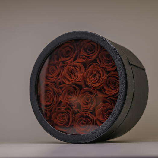 Red roses in a box - 13 stems