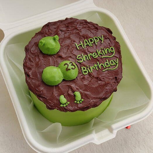 😹Pastel de Bento con Shrek Happy Shreking Birthday