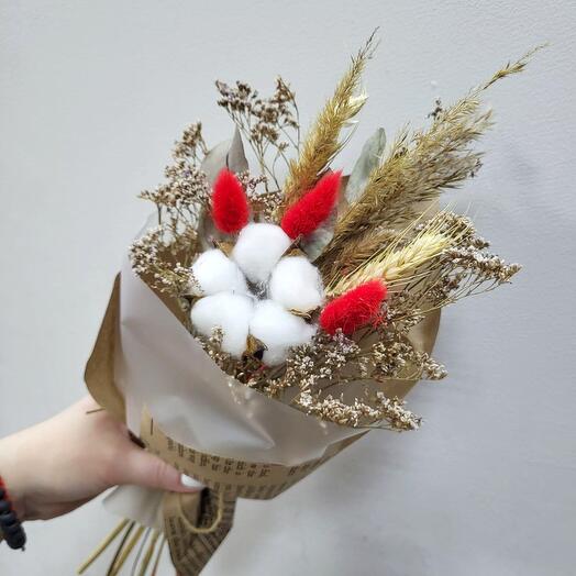 Сухоцветы букет мини(цвет микс)