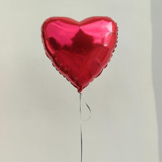 Шар фольгированный "красное сердце"