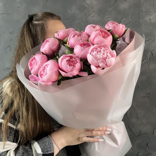 Пионы розовые
